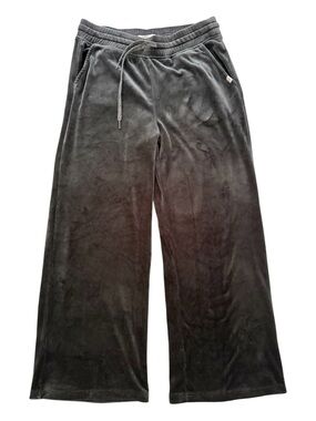 UGG Velour Wide Leg Lounge Pants Charcoal Gray Size M